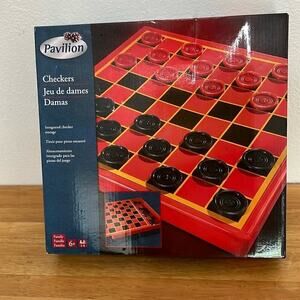 Toys R Us 2008 Pavilion Checkers Game Model 313-06 Integrated Storage Case